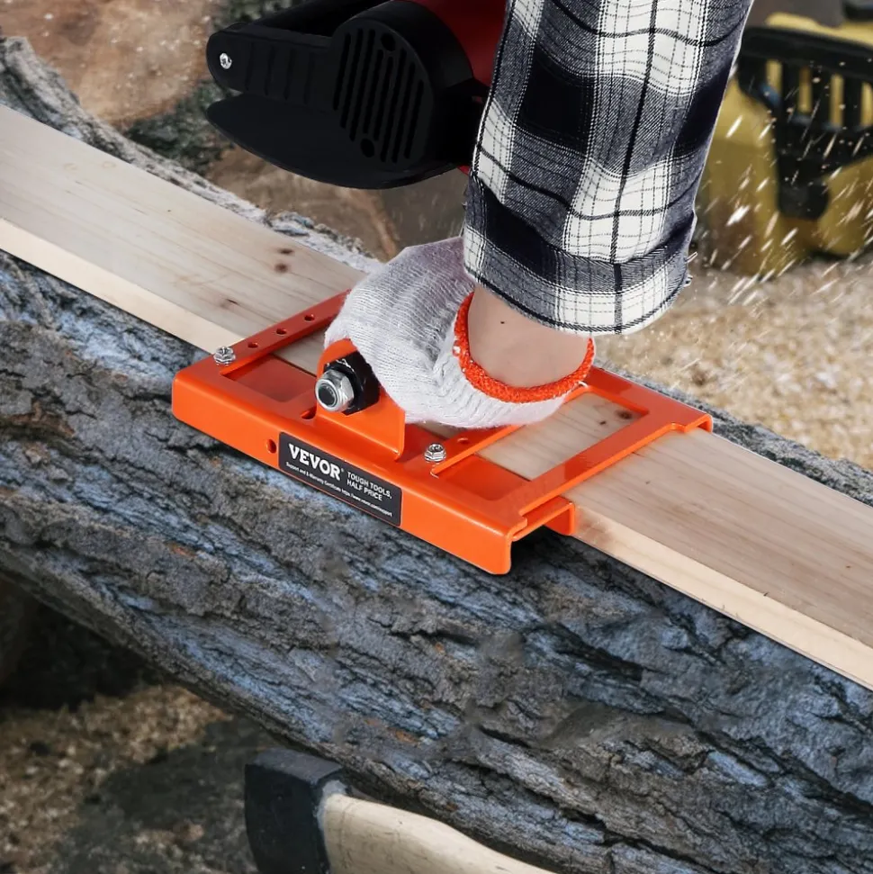 VEVOR Chainsaw Mill, Vertical Lumber Cutting Guide with 2"-6" Cutting Width, Cast Iron Portable Timber Chainsaw Attachment, Lightweight Wood Timber Milling Attachment for Builders and Woodworkers