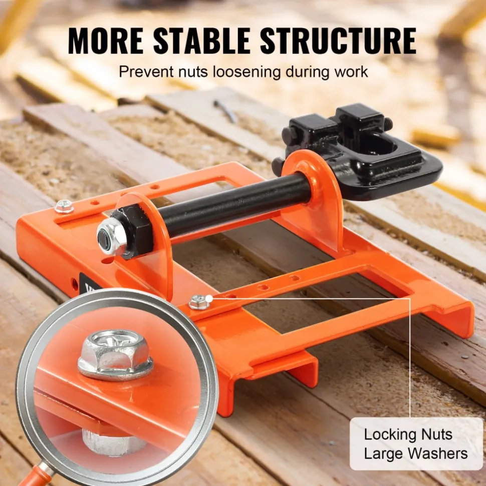 VEVOR Chainsaw Mill, Vertical Lumber Cutting Guide with 2"-6" Cutting Width, Cast Iron Portable Timber Chainsaw Attachment, Lightweight Wood Timber Milling Attachment for Builders and Woodworkers