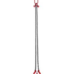 VEVOR Chain Sling, 5/16 inch x 6 ft Lifting Chains with Hooks, G80 Engine Chain Hoist Lifts, 6600 lbs/3 Ton Lifting Sling Chains for Engine Hoist, Engine Lift Chain with 2 Leg Grab Hooks and Adjusters