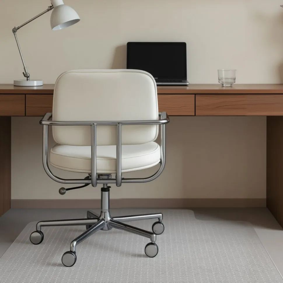 VEVOR Chair Mat with Lip, 36 x 48-inch Office Chair Mat for Low Pile Carpeted Floors, Clear Floor Protector Rug with Studded, Non-Slip & Easy to Clean, Smooth Glide Under Desk Rug for Home Office