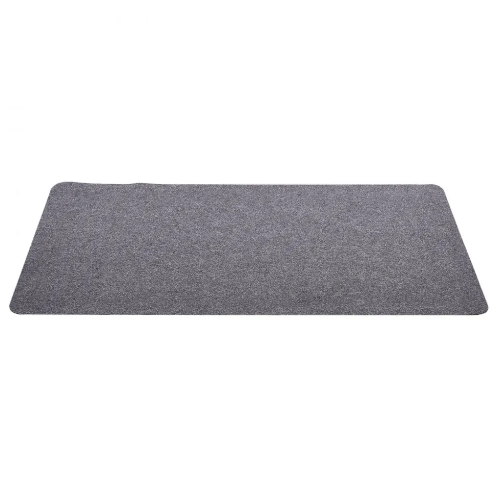VEVOR Chair Mat, 55 x 35-inch Office Chair Mat for Hard Floors, Floor Protector for Rolling Chairs, Polyester Surface, Non-Slip & Easy to Clean, Smooth Glide Under Desk Rug for Home Office (Dark Grey)