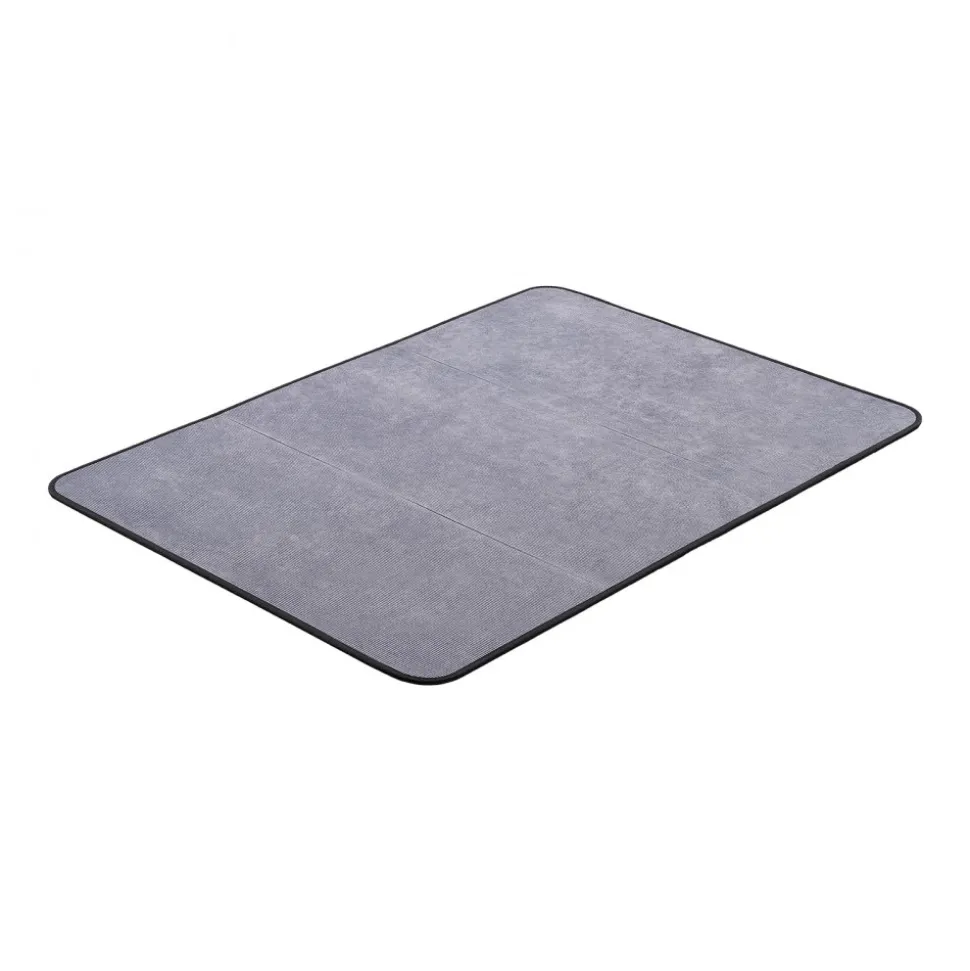 VEVOR Chair Mat, 36 x 48-inch Office Chair Mat for Hard Floors, Floor Protector for Rolling Chairs, Corduroy Surface, Non-Slip & Easy to Clean, Smooth Glide Under Desk Rug for Home Office (Grey)