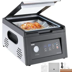 VEVOR Chamber Vacuum Sealer, 380W Vacuum Pump Power, Sealing Bag Packing Machine for Wet Foods, Meat, Compact Design with 11.5 in Sealing Length, Ideal Commercial Sealer for Professional and Home Use