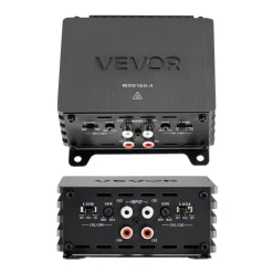 VEVOR 4 Channel Car Audio Amplifier 2 Ohm Stable Bridgeable Class D Full Range Amp Max Power 4 x 110W @ 4 Ohm / 4 x 160W @ 2 Ohm for Car SUV Truck Off-Road