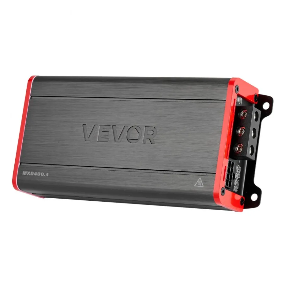 VEVOR 4 Channel Car Audio Amplifier 2 Ohm Stable Bridgeable Class D Full Range Amp Max Power 4 x 500W @ 4 Ohm / 4 x 1000W @ 2 Ohm for Car SUV Truck Off-Road