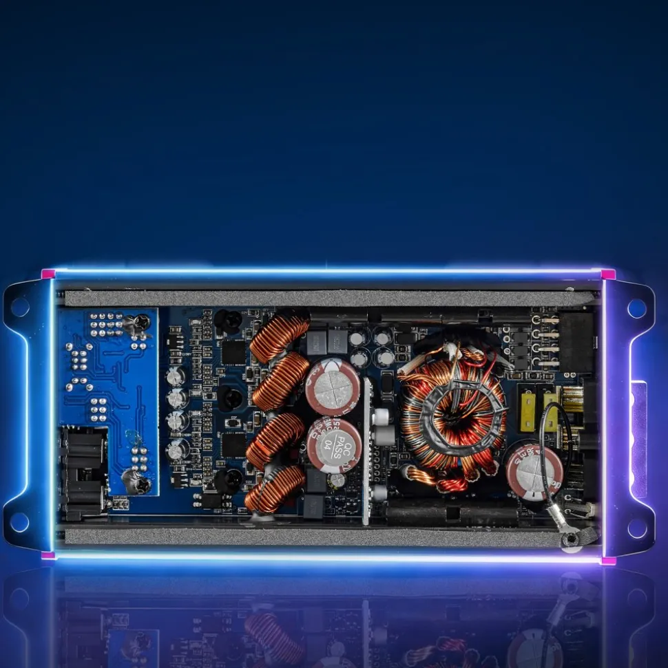 VEVOR 4 Channel Car Audio Amplifier 2 Ohm Stable Bridgeable Class D Full Range Amp Max Power 4 x 500W @ 4 Ohm / 4 x 1000W @ 2 Ohm for Car SUV Truck Off-Road