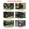 VEVOR Charcoal Grill, 780 sq.in. Extra-Large Charcoal Barbecue Grill with 2 Liftable Charcoal Trays & Folding Side Tables, High-Temp Powder-Coated Steel BBQ Cooking Grills for Patio Backyard Parties