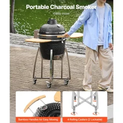 VEVOR Charcoal Smoker and Grill, 18