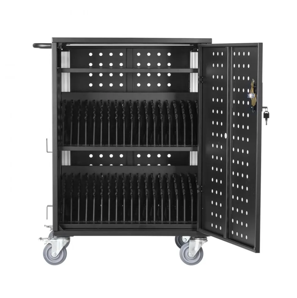 VEVOR Charging Cart, 36 Device Mobile Charging Station, Up to 15.6 in Screen Size, Office and Classroom Mobile Charging Cart, for Chromebook, Tablet and Laptop