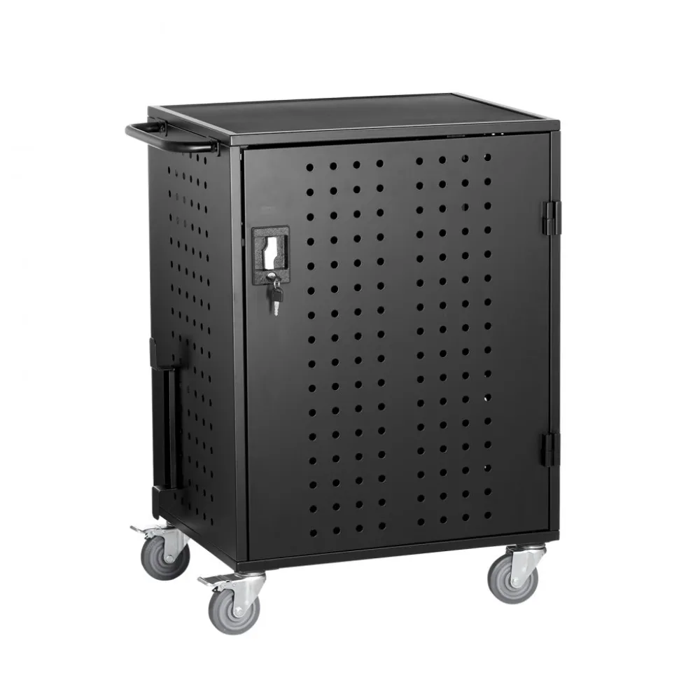 VEVOR Charging Cart, 36 Device Mobile Charging Station, Up to 15.6 in Screen Size, Office and Classroom Mobile Charging Cart, for Chromebook, Tablet and Laptop