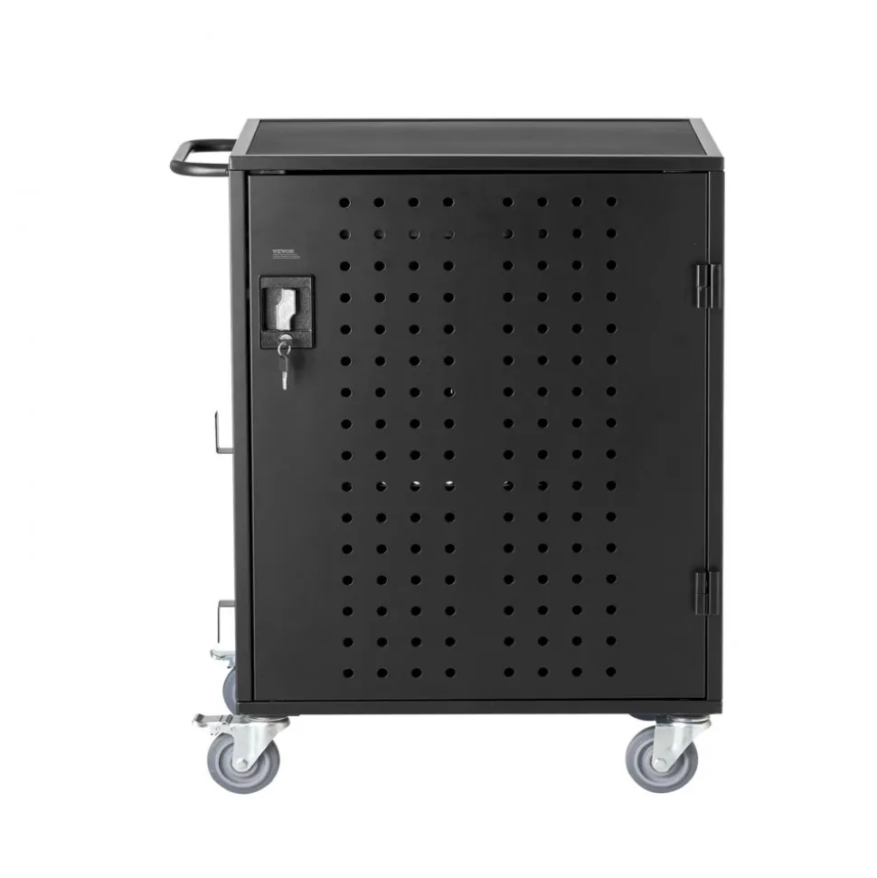 VEVOR Charging Cart, 36 Device Mobile Charging Station, Up to 15.6 in Screen Size, Office and Classroom Mobile Charging Cart, for Chromebook, Tablet and Laptop