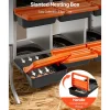 VEVOR Chicken Nesting Boxes, 8 Compartments, with Support Legs, Easy Egg Collection, Galvanized Steel and High-Strength Plastic, Roll Away Nesting Boxes for Chickens and Hens Laying Eggs, Orange