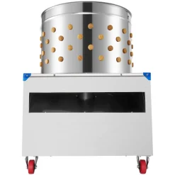 VEVOR Chicken Plucker Machine, 23.6 in Drum, 2200W & 240RPM Electric Chicken Plucking Machine with 119 Soft Fingers & Transport Wheels, Stainless Steel Feather Remover for Processing 2-4 Chicks Once