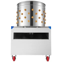 VEVOR Chicken Plucker Machine, 19.7 in Drum, 2HP & 275RPM Electric Chicken Plucking Machine with 106 Soft Fingers & Transport Wheels, Stainless Steel Feather Remover for Processing 2-4 Chicks Once