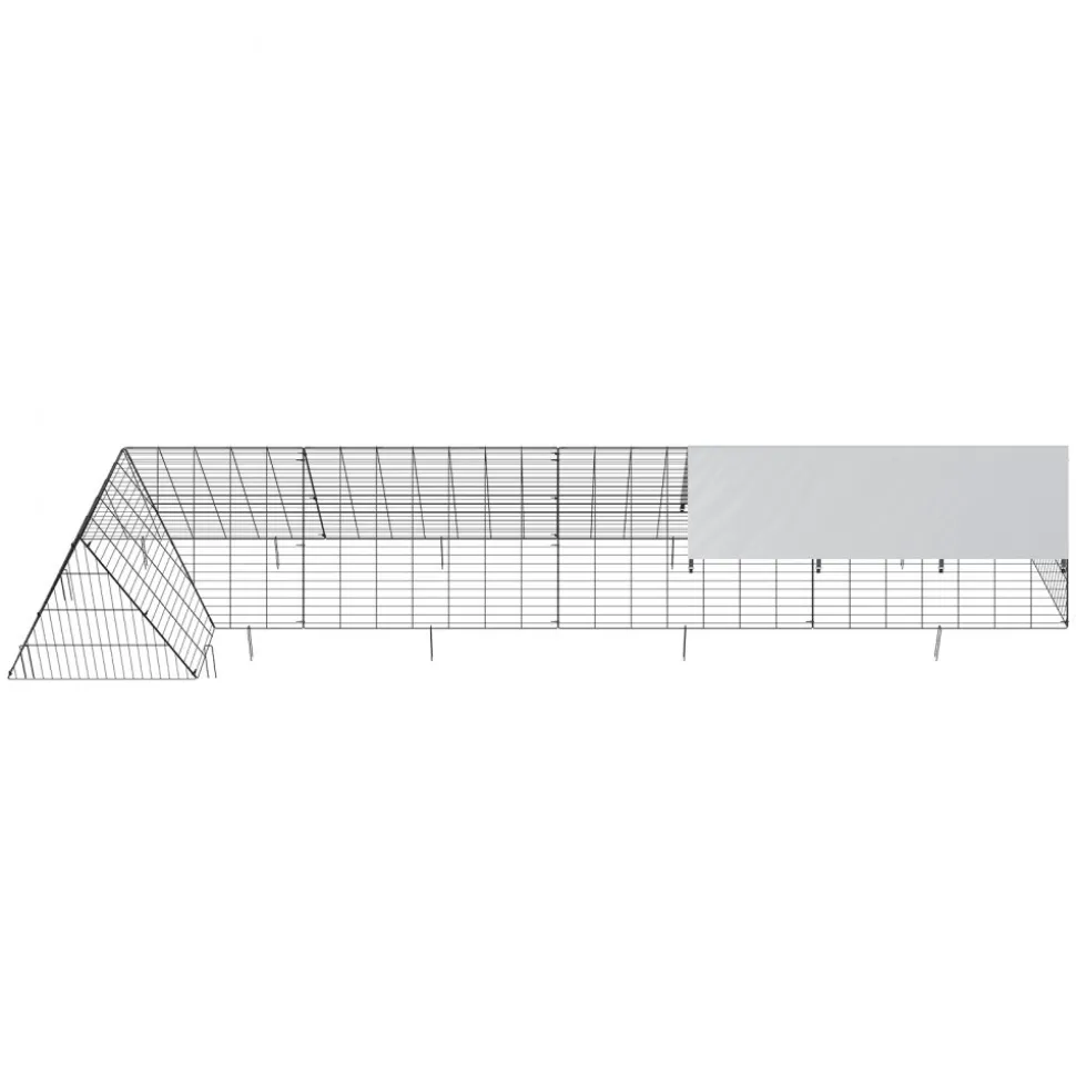 VEVOR Chicken Tunnels, 157.5 x 39.4 x 24.2 inch(LxWxH) Chicken Tunnels for Yard, Portable Chicken Tunnels for Outside with Corner Frames, Chicken Coop Run, Suitable for Chickens, Ducks, Rabbits