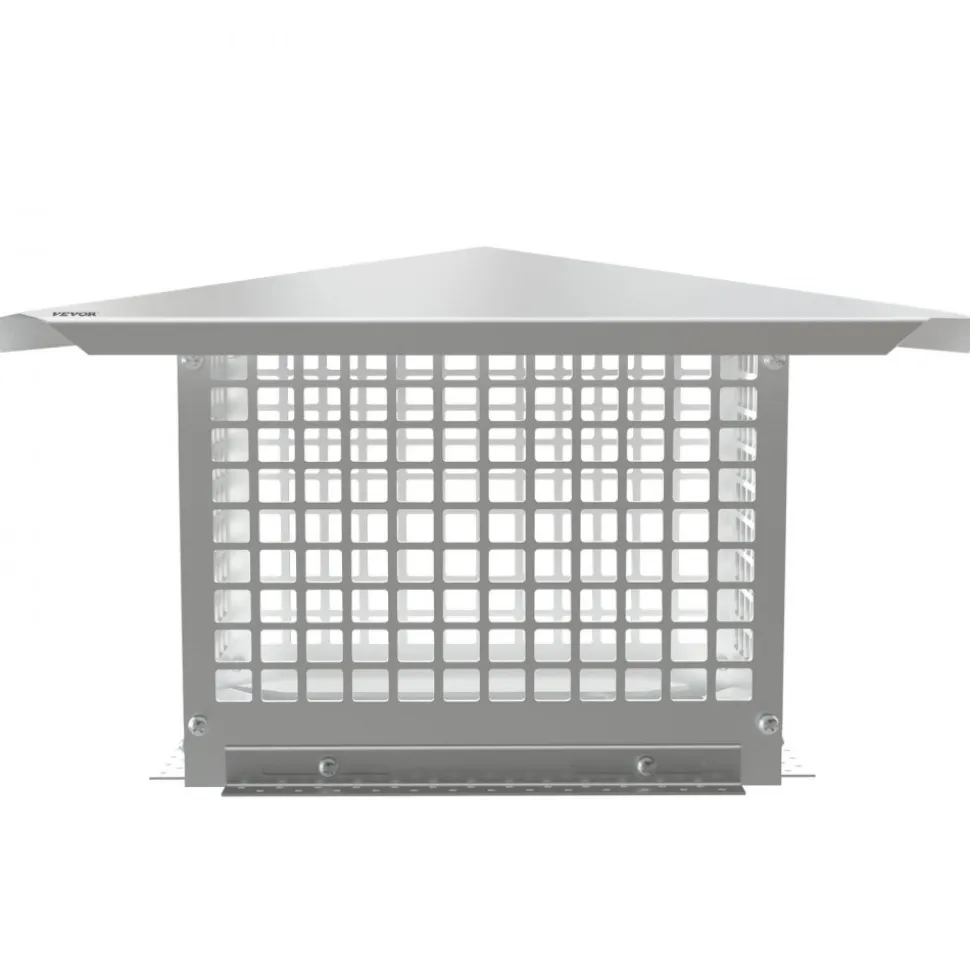 VEVOR Chimney Cap, 8" x 13" Flue Caps, 304 Stainless Steel Fireplace Chimney Cover, Adjustable Metal Spark Arrestor with Bolts Screws, Mesh Chimney Flue Cover for Outside Existing Clay Flue Tile