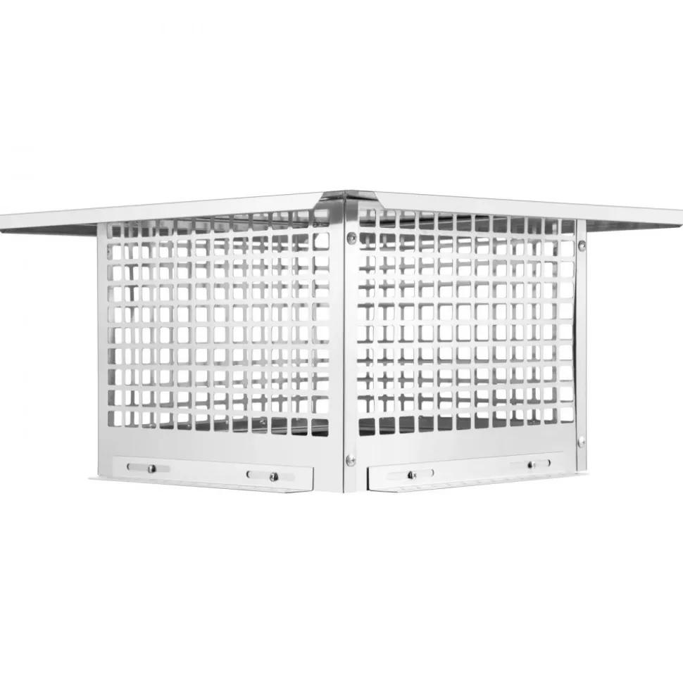 VEVOR Chimney Cap, 13" x 13" Flue Caps, 304 Stainless Steel Fireplace Chimney Cover, Adjustable Metal Spark Arrestor with Bolts Screws, Mesh Chimney Flue Cover for Outside Existing Clay Flue Tile