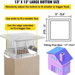 VEVOR Chimney Cap, 13