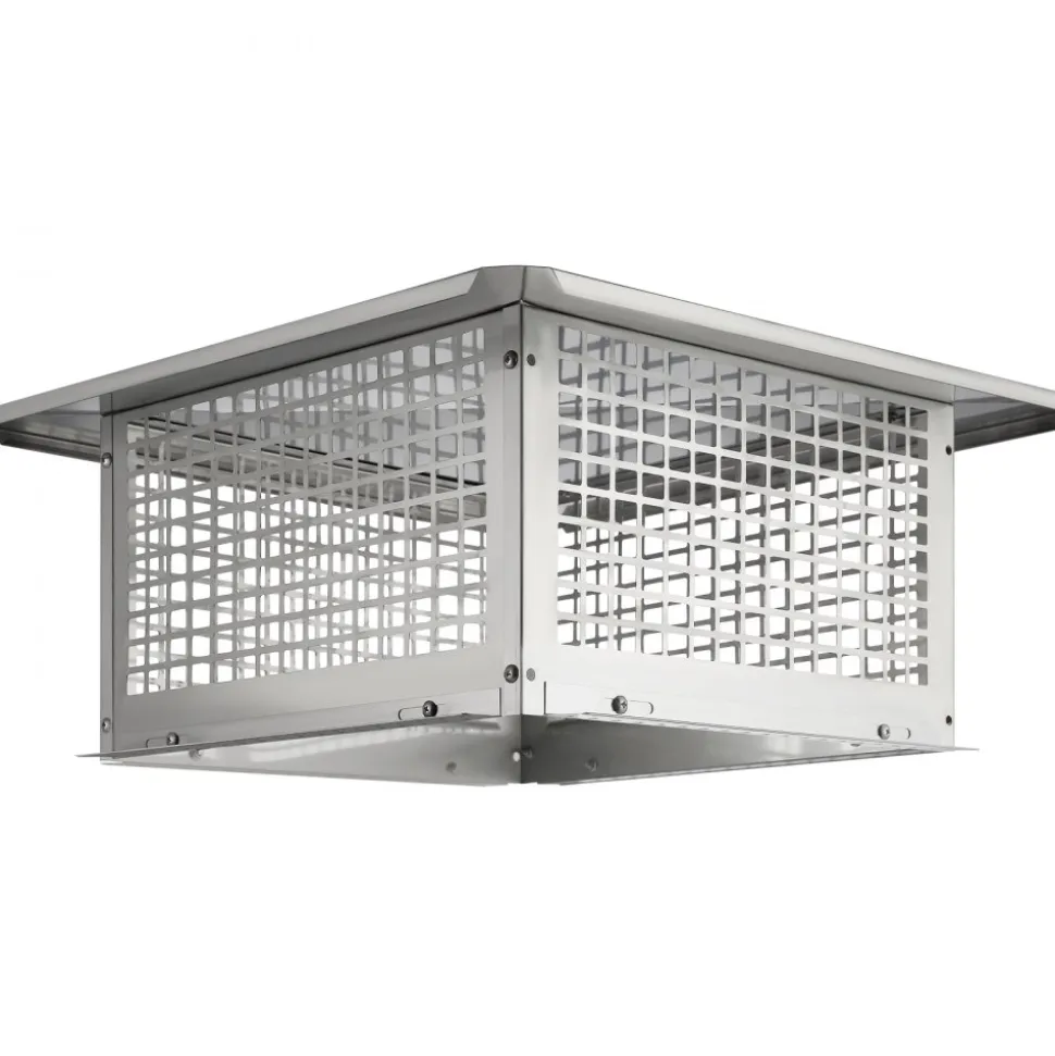 VEVOR Chimney Cap, 17 x 17 inch, 304 Stainless Steel Fireplace Chimney Cover, Not Easily Toppled & Practical Accessories & Easy Installation, Fits Mesh Flue Covers Outside Clay Flue Shingles, Silver