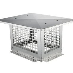 VEVOR Chimney Cap, 13 x 9 inch, 304 Stainless Steel Fireplace Chimney Cover, Not Easily Toppled & Practical Accessories & Easy Installation, Fits Mesh Flue Covers Outside Clay Flue Shingles, Silver