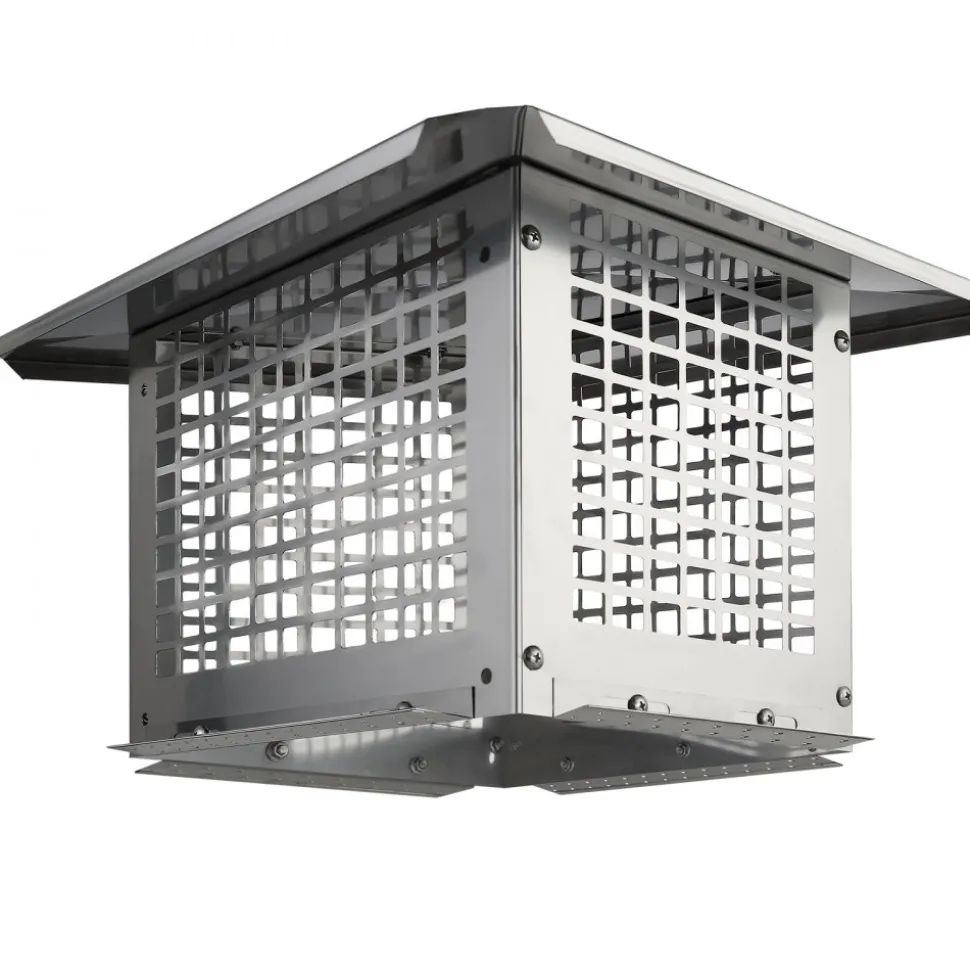 VEVOR Chimney Cap, 13 x 9 inch, 304 Stainless Steel Fireplace Chimney Cover, Not Easily Toppled & Practical Accessories & Easy Installation, Fits Mesh Flue Covers Outside Clay Flue Shingles, Silver