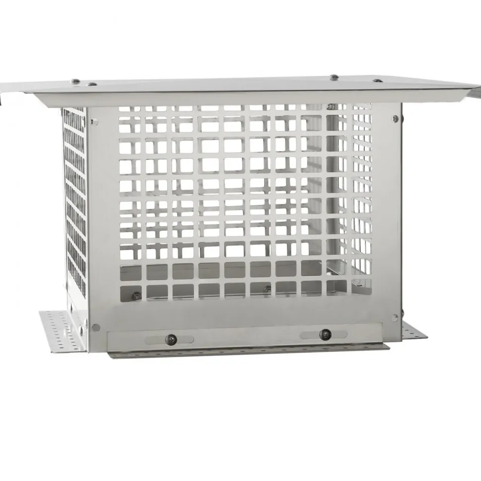 VEVOR Chimney Cap, 12 x 12 inch, 304 Stainless Steel Fireplace Chimney Cover, Not Easily Toppled & Practical Accessories & Easy Installation, Fits Mesh Flue Covers Outside Clay Flue Shingles, Silver