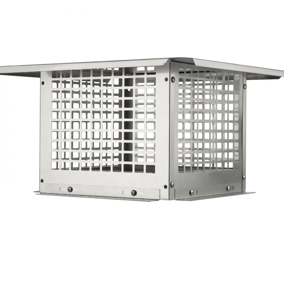 VEVOR Chimney Cap, 12 x 12 inch, 304 Stainless Steel Fireplace Chimney Cover, Not Easily Toppled & Practical Accessories & Easy Installation, Fits Mesh Flue Covers Outside Clay Flue Shingles, Silver