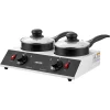 VEVOR Chocolate Melting Pot - 2 x 1 QT Pots, 86℉ - 185℉ Choc Warm Machine, 80W Even Cheese Melter, 2 Knobs Temp Control, 2 Ceramic Coated Pots, Electric Warmer for Mulled Milk Candy, Commercial & Home