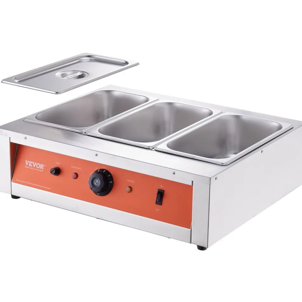 VEVOR Chocolate Tempering Machine, 26.5 Lbs 3 Tanks Chocolate Melting Pot TEMP Control 86~185℉, 1500W Stainless Steel Electric Commercial Food Warmer For Chocolate/Milk/Cream Melting and Heating