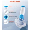 VEVOR Choking Rescue Device, Portable Airway Clear Anti Choking Suction Device with 4 Multi-size Masks and 1 Storage Bag, First Aid Kit for Removing Blocked Objects, for Home, School, Travel