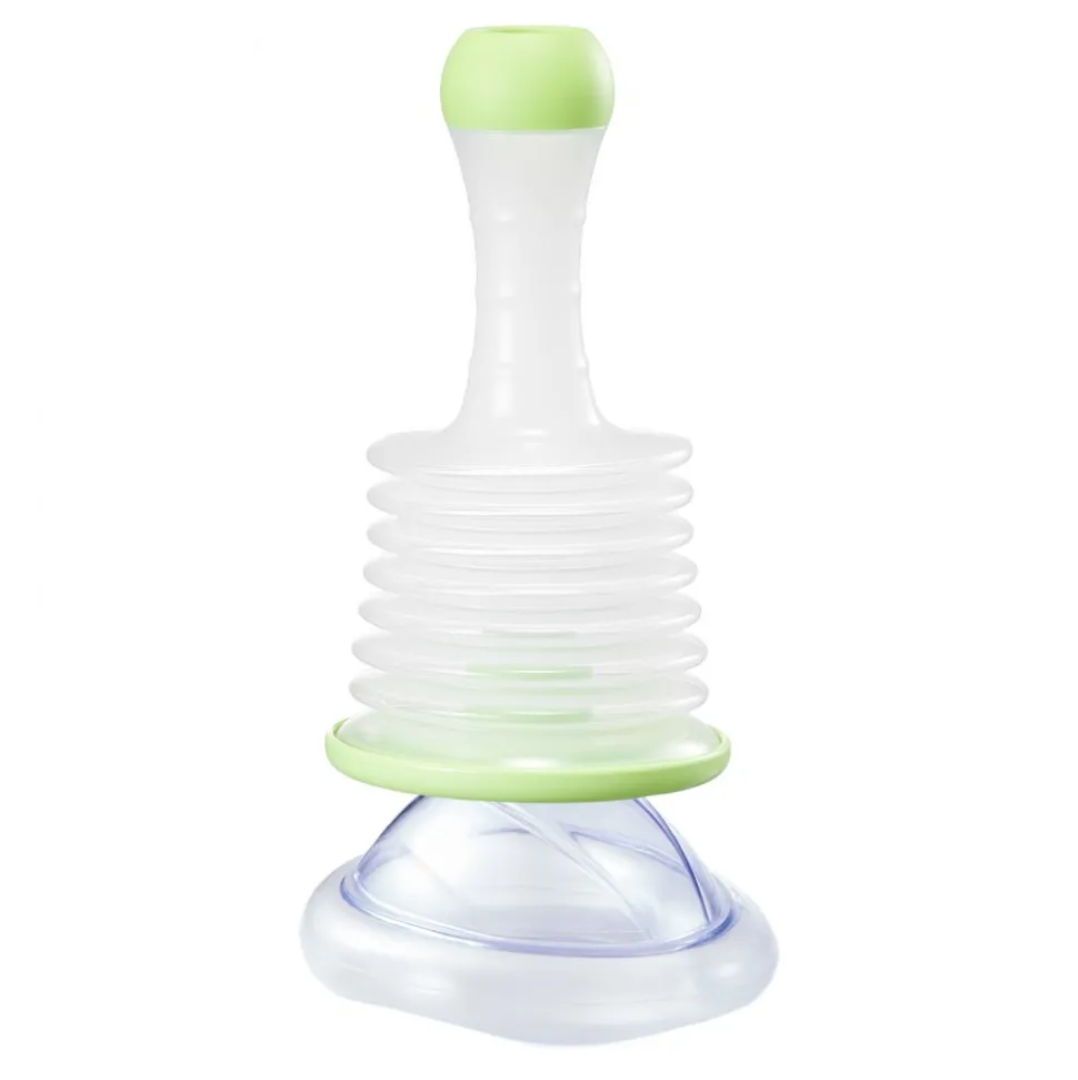 VEVOR Choking Rescue Device, Portable Airway Clear Anti Choking Suction Device with 2 Multi-size Masks and 1 Storage Bag, First Aid Kit for Removing Blocked Objects, for Home, School, Travel