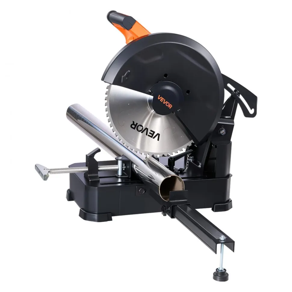 VEVOR Chop Saw, 14-inch Stainless Steel Cold Cut Blade, 3500 W Powerful Brushless Motor, 750-1200 r/min Adjustable Speed, Metal Cutting Chop Saw for Metal Square and Flat Tubes, Steels (240V/60HZ)