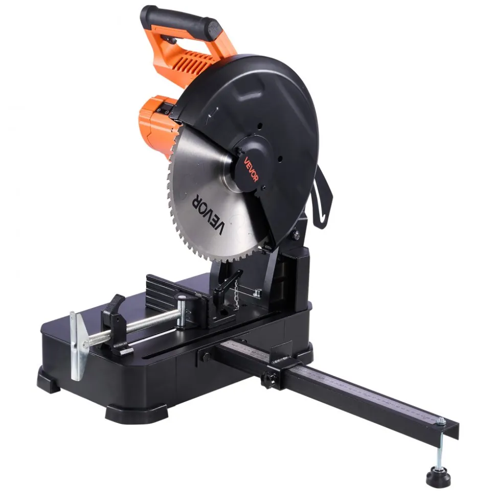 VEVOR Chop Saw, 14-inch Stainless Steel Cold Cut Blade, 3500 W Powerful Brushless Motor, 750-1200 r/min Adjustable Speed, Metal Cutting Chop Saw for Metal Square and Flat Tubes, Steels (240V/60HZ)