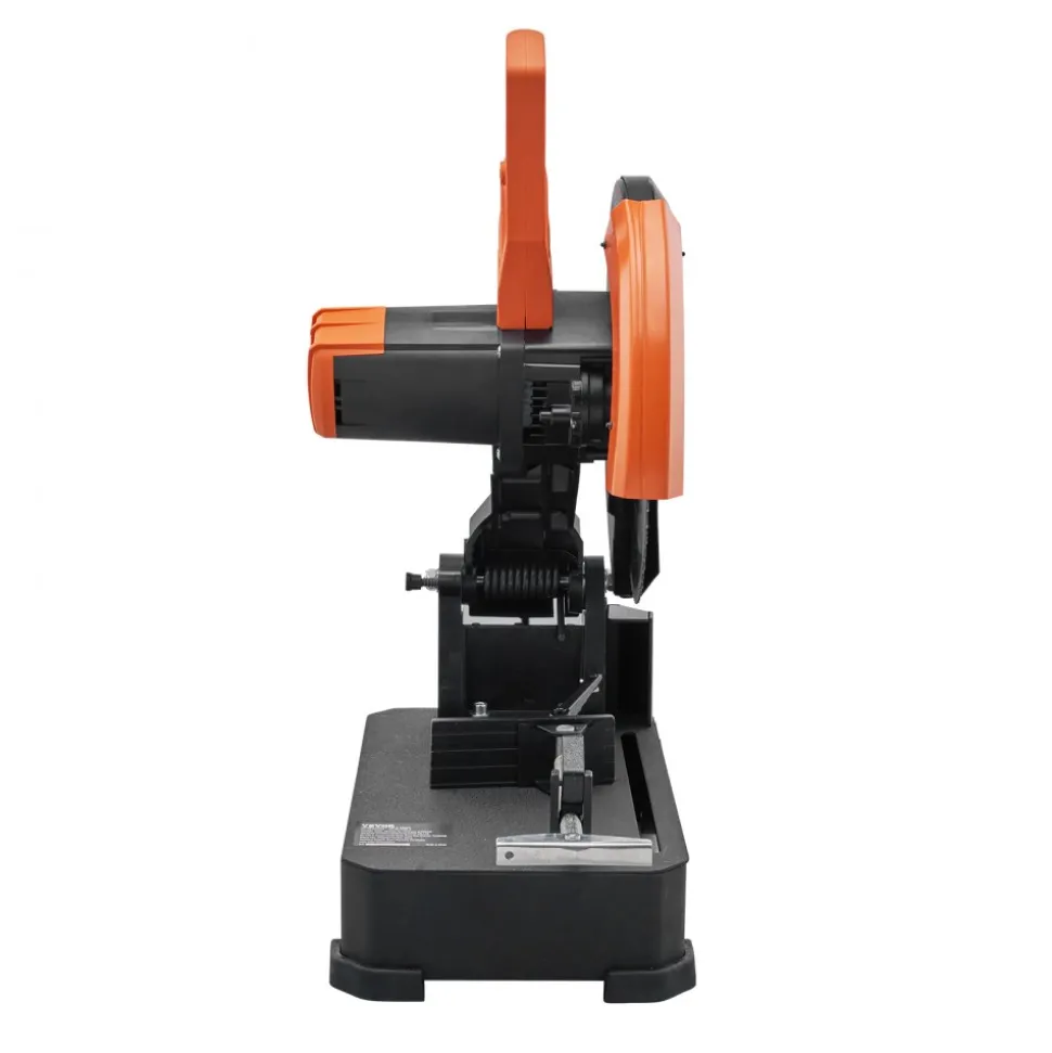 VEVOR Chop Saw, 14"/355mm Blade Diameter Cut Off Saw, 2800W 1200RPM Steel Cutting Machine, 0-45° Adjustable Dry Cut Chop Saw, Miter Saw for Cutting Metal Cold Cut Saw for Steel/Rebar/Iron/Aluminum