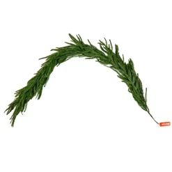 VEVOR Christmas Garland, 5-FT Realistic Norfolk Pine Garland, Evergreen Real Touch Artificial Faux Greenery Garlands, for Holiday Indoor Outdoor Xmas Decoration on Table, Mantel, and Fireplace