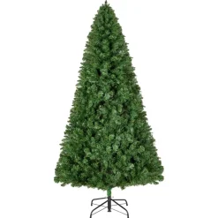VEVOR Christmas Tree, 6ft Artificial Xmas Tree, Full Holiday Decor Trees with 1250 Branch Tips & Sturdy Metal Base for Home Party Office Decoration