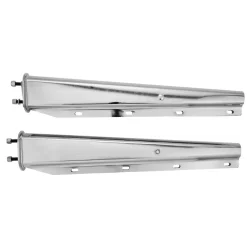 VEVOR Chrome Straight Spring Loaded Mud Flap Hangers, 2-1/2