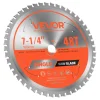 VEVOR Circular Saw Blade, 7-1/4 inch Diameter, 48 Sharp Alloy Teeth, 5/8 inch Arbor, Fine Finish, Metal Cutting Blade for Circular Saw, with Noise-Reducing Heat Vents, for Cutting Steel and Aluminum