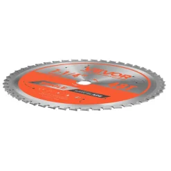 VEVOR Circular Saw Blade, 7-1/4 inch Diameter, 48 Sharp Alloy Teeth, 5/8 inch Arbor, Fine Finish, Metal Cutting Blade for Circular Saw, with Noise-Reducing Heat Vents, for Cutting Steel and Aluminum