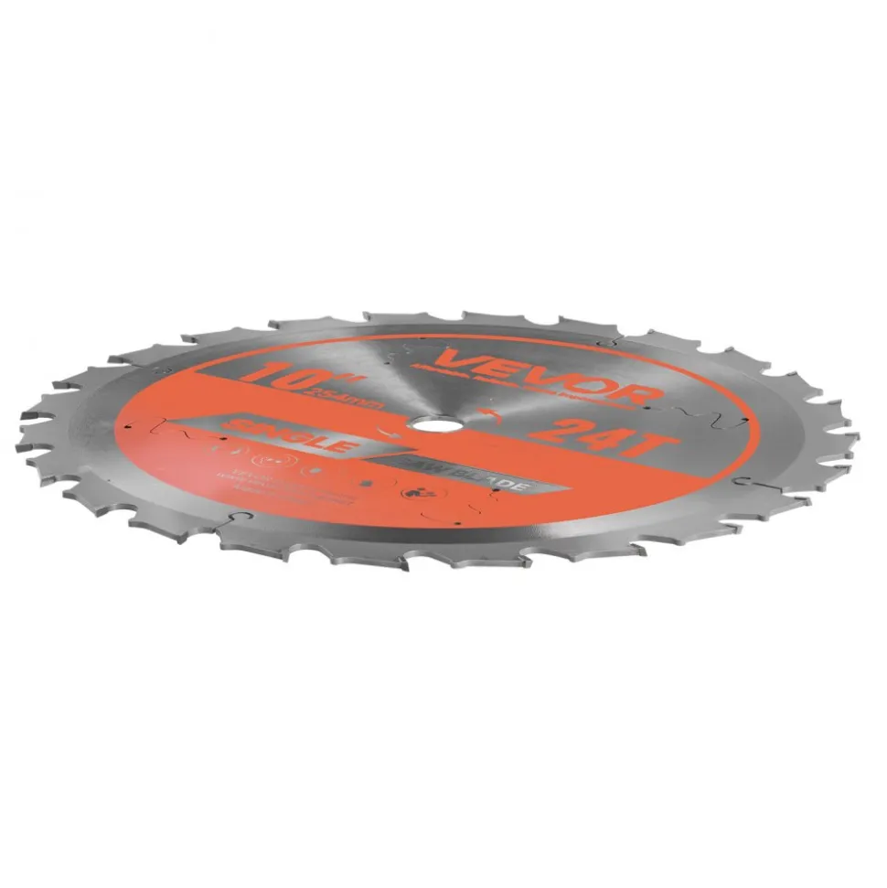 VEVOR Circular Saw Blade, 8 inch Diameter, 42 Sharp Alloy Teeth, 1 inch Arbor, Fine Finish, Wood Cutting Blade for Circular Saw, with Noise-Reducing Heat Vents, for Cutting Plywood, OSB, and Hardwood