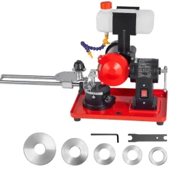 VEVOR Circular Saw Blade Sharpener with Water Tank, 370W 3590RPM Rotary Angle Mill Grinder, Water Injection Sharpening Machine with 5" Grinding Wheel - Fits Φ3.2" to Φ27.5" Circular Saw Blades