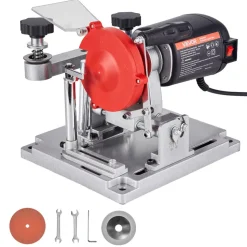 VEVOR Circular Saw Blade Sharpener, 370W 3590RPM Rotary Angle Mill Grinder Sharpening Machine with 5