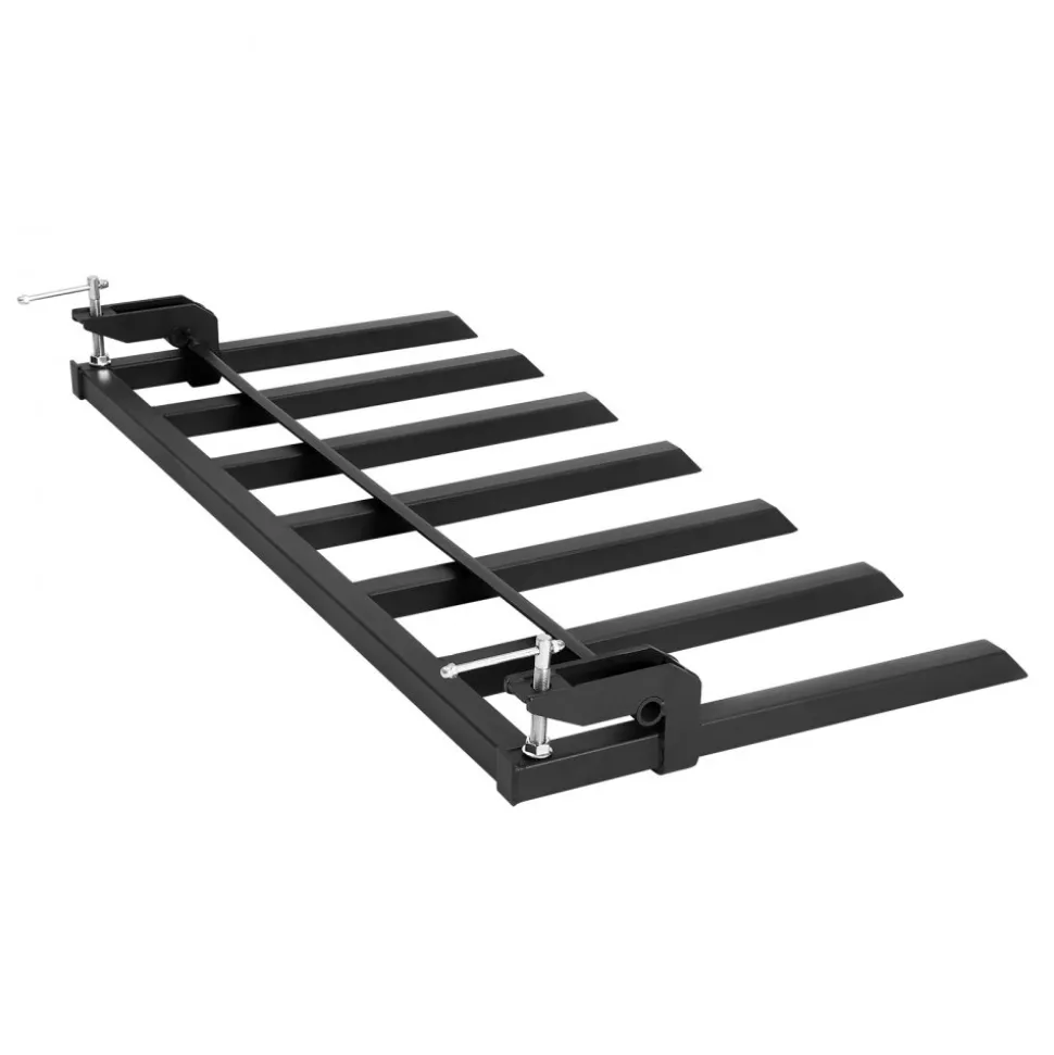 VEVOR 68.5" Clamp on Debris Forks for Buckets, 7 Fork Tines, 4560lbs Load Capacity, Heavy Duty Pallet Forks for Tractor Loader Skid Steer, Bolt on Bucket Attachments for Removing Yard Waste and Debris