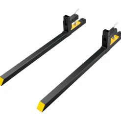 VEVOR Clamp on Pallet Forks, 2000 lbs Capacity Pallet Forks, 60" Tractor Bucket Forks, Heavy Duty Front Loader Attachment for Loader Bucket, Tractor, Skid Steer, Tractor Forks for Agriculture and Farm