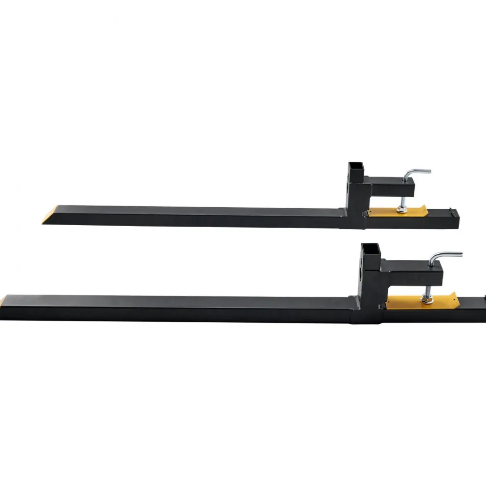 VEVOR Clamp on Pallet Forks, 2000 lbs Capacity Pallet Forks, 60" Tractor Bucket Forks, Heavy Duty Front Loader Attachment for Loader Bucket, Tractor, Skid Steer, Tractor Forks for Agriculture and Farm