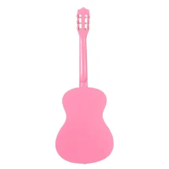 VEVOR Classical Guitar, 38 Inch, Wood Classical Guitar Starter Kit for Beginners, with Nylon Strings, Gig Bag, Strap, Tuner, Extra Strings, Picks, Capo, Basswood, for Teenagers Adults Students, Pink