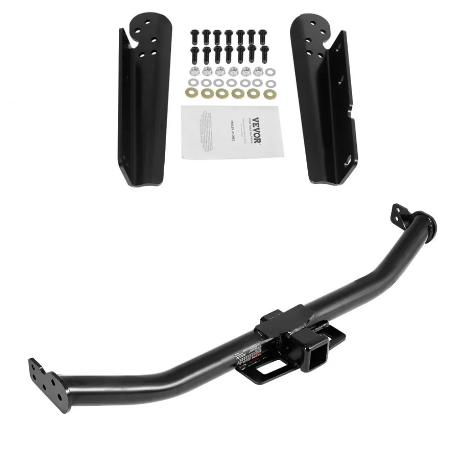VEVOR Class 3 Trailer Hitch, 2-Inch Receiver, Compatible with 2014-2019 Toyota Highlander, Q345B Steel Tube Frame, Multi-Fit Hitch to Receive Ball Mount, Cargo Carrier, Bike Rack, and Tow Hook, Black