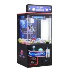 VEVOR Claw Crane Machine, Medium-Sized Arcade Game Machine with Light & Sound, Adjustable Steel Claws, Precise Toy Candy Grabber Prize Dispenser Vending Toy, for Commercial Home Cinema, Black Purple