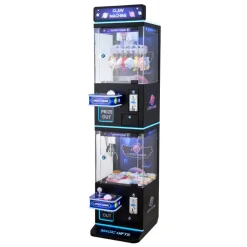 VEVOR Claw Crane Machine, Medium-Sized Arcade Game Machine with Claw + Grabber Double-Layer, Light & Sound, Toy Candy Grabber Prize Dispenser Vending Toy, for Commercial Home Cinema, Black Purple