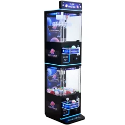 VEVOR Claw Crane Machine, Medium-Sized Arcade Game Machine with Claw + Grabber Double-Layer, Light & Sound, Toy Candy Grabber Prize Dispenser Vending Toy, for Commercial Home Cinema, Black Purple